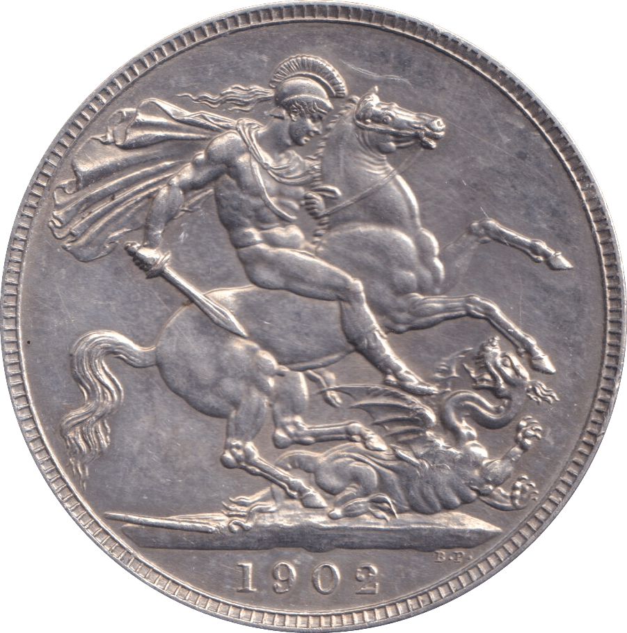 1902 CROWN ( EF ) - CROWN - Cambridgeshire Coins
