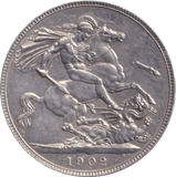 1902 CROWN ( EF ) - CROWN - Cambridgeshire Coins