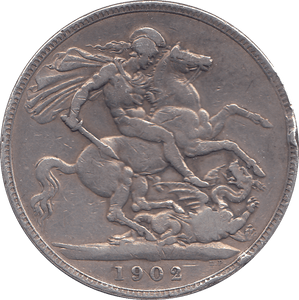 1902 CROWN ( FINE ) - CROWN - Cambridgeshire Coins