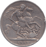 1902 CROWN ( FINE ) - CROWN - Cambridgeshire Coins