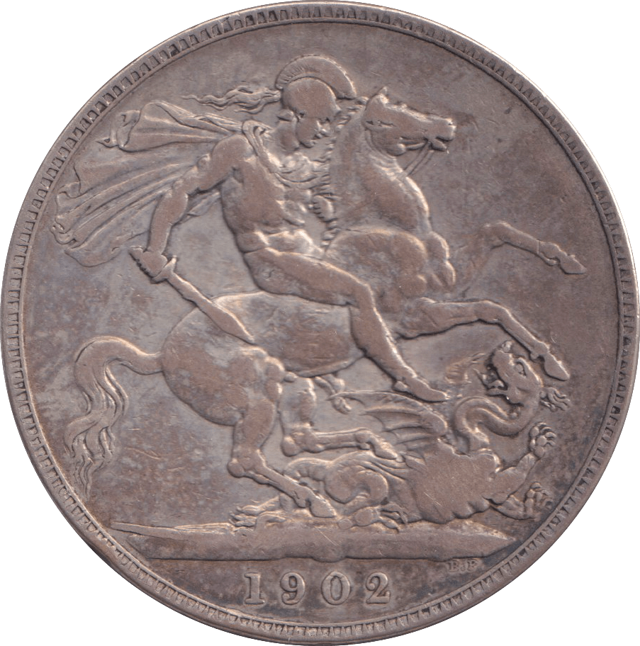 1902 CROWN ( FINE ) - CROWN - Cambridgeshire Coins