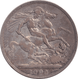 1902 CROWN ( FINE ) - CROWN - Cambridgeshire Coins