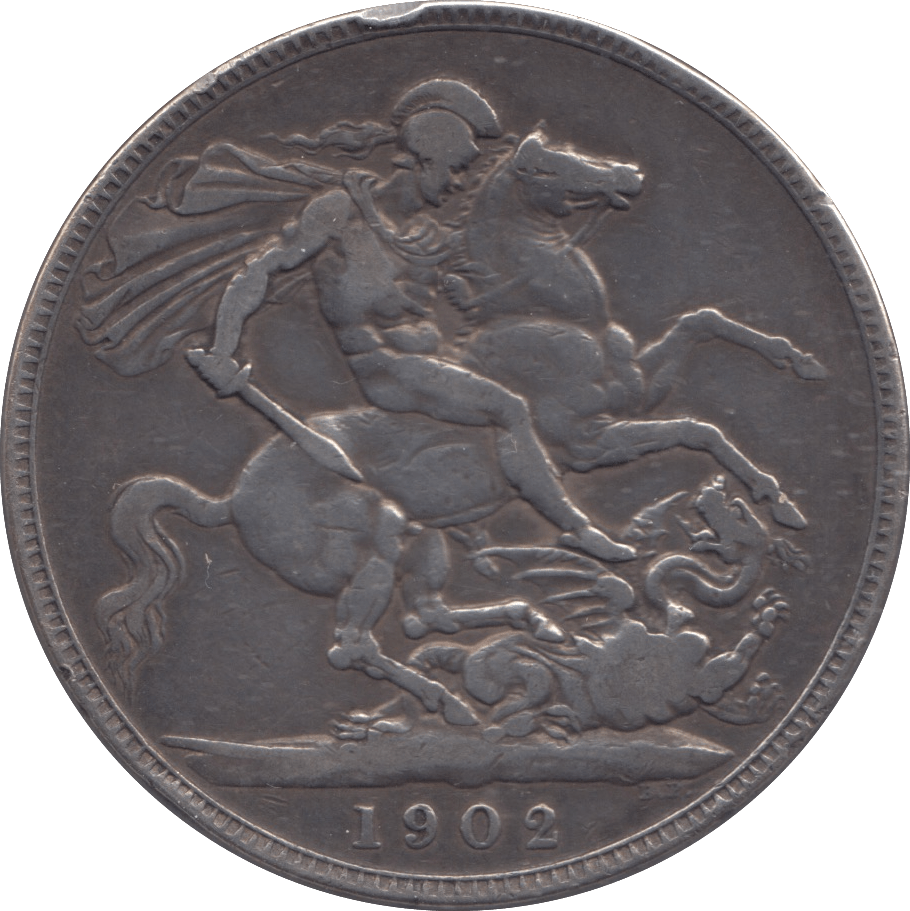 1902 CROWN ( FINE ) - CROWN - Cambridgeshire Coins