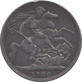 1902 CROWN ( FINE ) - CROWN - Cambridgeshire Coins