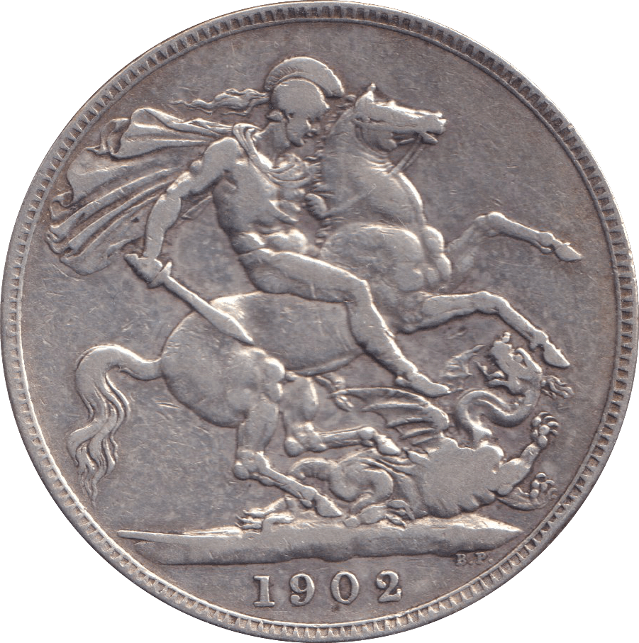 1902 CROWN ( FINE ) - CROWN - Cambridgeshire Coins