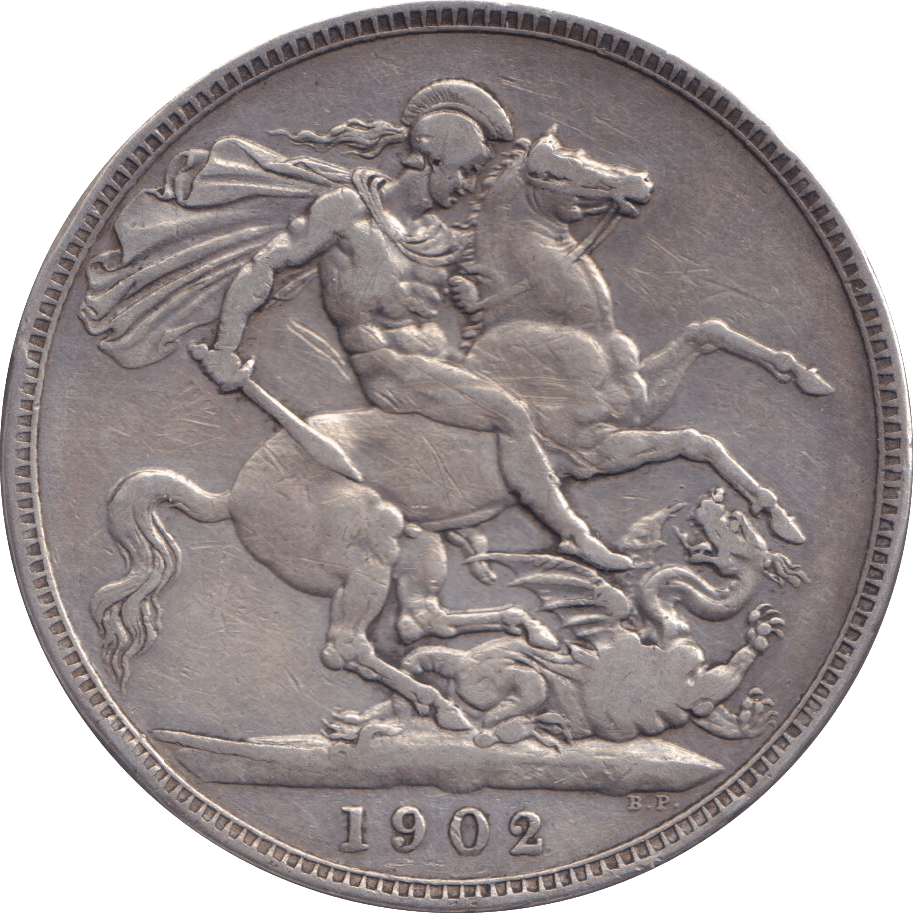 1902 CROWN ( FINE ) - CROWN - Cambridgeshire Coins