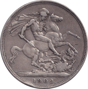 1902 CROWN ( GF ) - CROWN - Cambridgeshire Coins