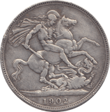 1902 CROWN ( GF ) - CROWN - Cambridgeshire Coins