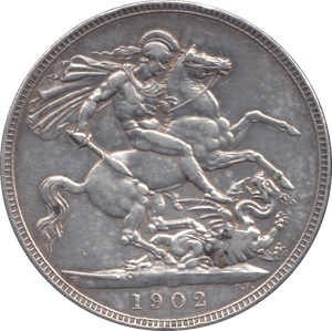 1902 CROWN ( GVF ) - CROWN - Cambridgeshire Coins