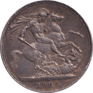 1902 CROWN ( GVF ) - CROWN - Cambridgeshire Coins