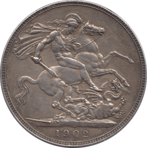 1902 CROWN ( GVF ) - CROWN - Cambridgeshire Coins