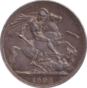 1902 CROWN ( GVF ) - CROWN - Cambridgeshire Coins