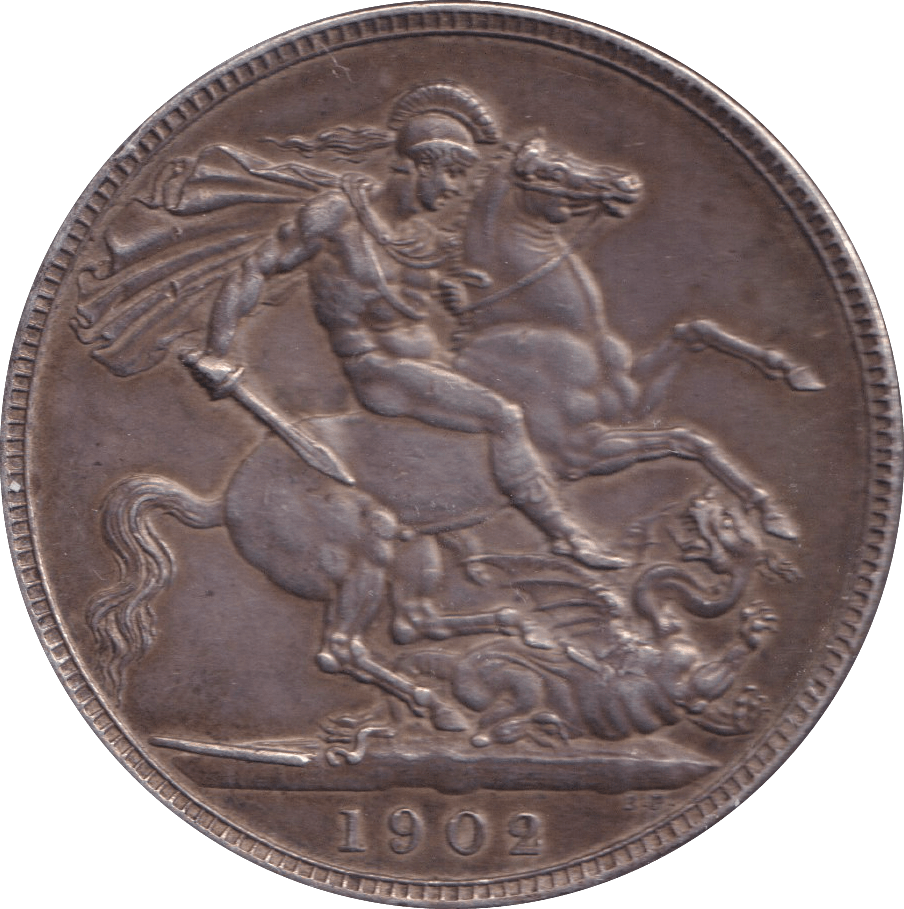 1902 CROWN ( GVF ) - CROWN - Cambridgeshire Coins