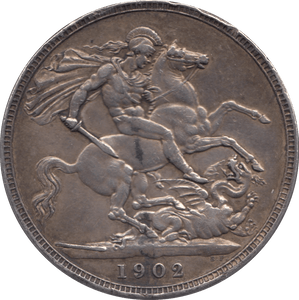1902 CROWN ( GVF ) - CROWN - Cambridgeshire Coins