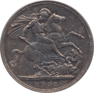 1902 CROWN ( VF ) 8 - CROWN - Cambridgeshire Coins