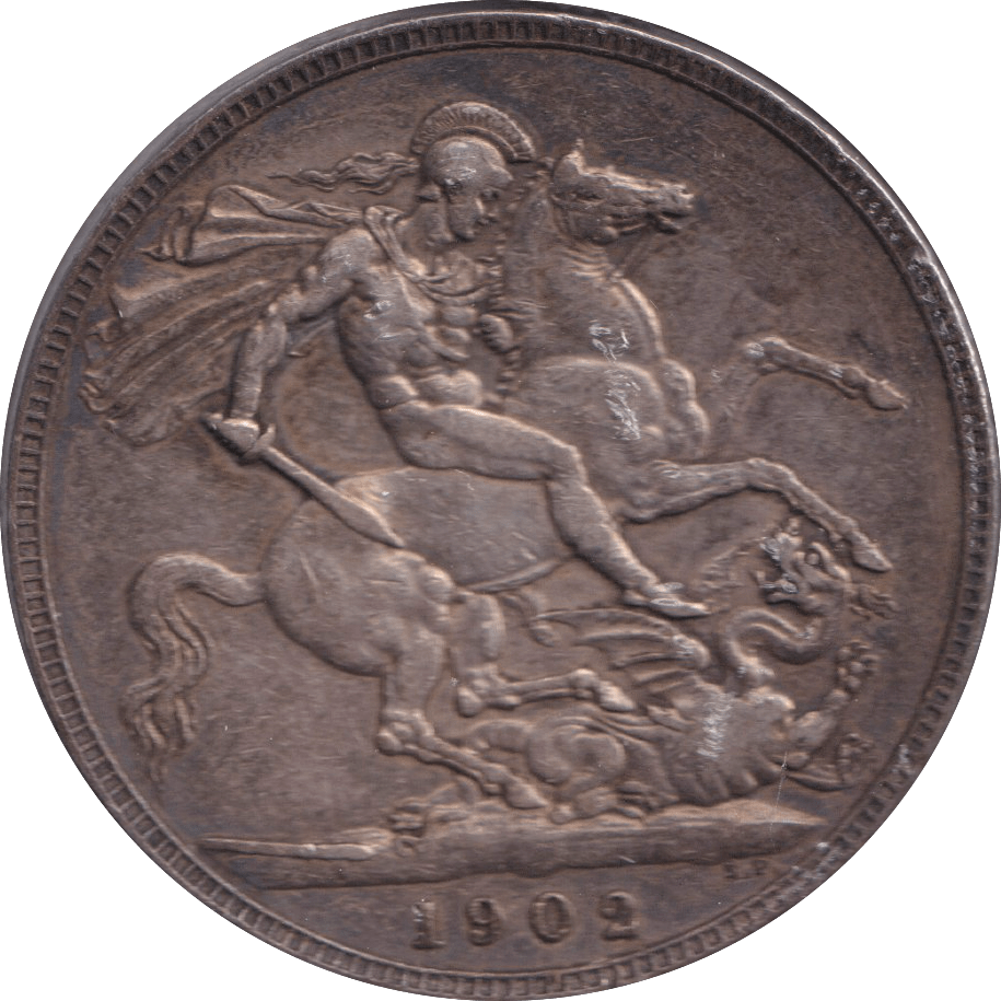 1902 CROWN ( VF ) - CROWN - Cambridgeshire Coins