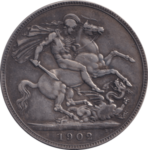1902 CROWN ( VF ) - CROWN - Cambridgeshire Coins
