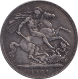 1902 CROWN ( VF ) - CROWN - Cambridgeshire Coins