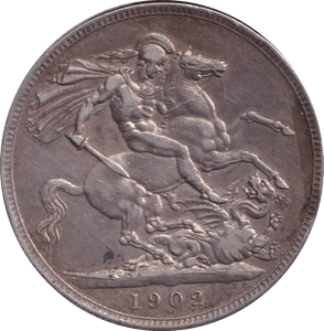 1902 CROWN ( VF ) - CROWN - Cambridgeshire Coins
