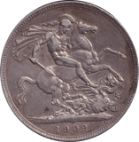 1902 CROWN ( VF ) - CROWN - Cambridgeshire Coins