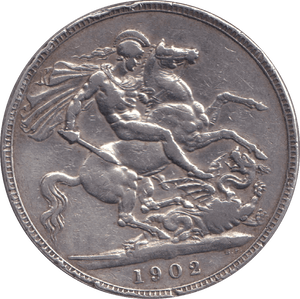 1902 CROWN ( VF ) - CROWN - Cambridgeshire Coins