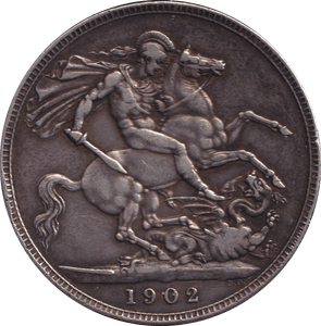 1902 CROWN ( VF ) - CROWN - Cambridgeshire Coins