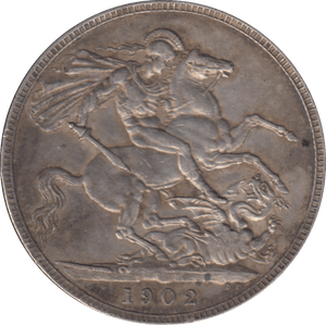 1902 CROWN ( VF ) - CROWN - Cambridgeshire Coins