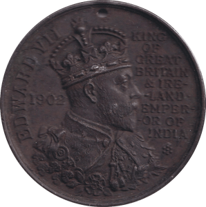 1902 EDWARD VII CORONATION MEDAL CAMBRIDGE - MEDALS & MEDALLIONS - Cambridgeshire Coins