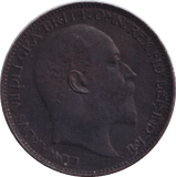 1902 FARTHING ( AUNC ) - FARTHING - Cambridgeshire Coins