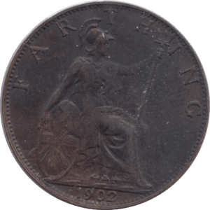 1902 FARTHING ( FAIR ) - Farthing - Cambridgeshire Coins