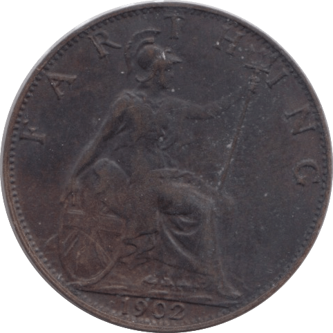 1902 FARTHING ( FAIR ) - Farthing - Cambridgeshire Coins