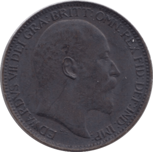 1902 FARTHING ( FINE ) - Farthing - Cambridgeshire Coins