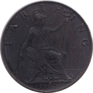 1902 FARTHING ( FINE ) - Farthing - Cambridgeshire Coins