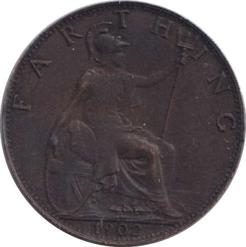 1902 FARTHING ( GVF ) - WORLD COINS - Cambridgeshire Coins