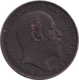 1902 FARTHING ( GVF ) - WORLD COINS - Cambridgeshire Coins