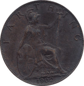 1902 FARTHING ( UNC ) - FARTHING - Cambridgeshire Coins