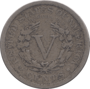 1902 FIVE CENT USA - WORLD COINS - Cambridgeshire Coins