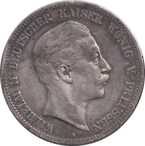 1902 FIVE MARK BERLIN A - SILVER WORLD COINS - Cambridgeshire Coins
