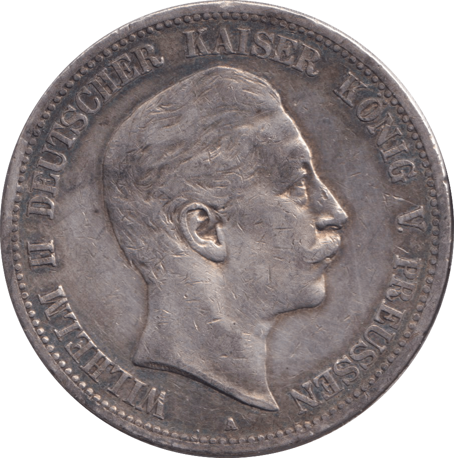 1902 FIVE MARK BERLIN A - SILVER WORLD COINS - Cambridgeshire Coins