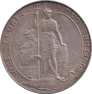 1902 FLORIN ( AUNC ) - FLORIN - Cambridgeshire Coins