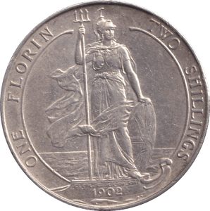 1902 FLORIN ( AUNC ) - FLORIN - Cambridgeshire Coins