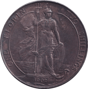 1902 FLORIN ( AUNC ) - FLORIN - Cambridgeshire Coins