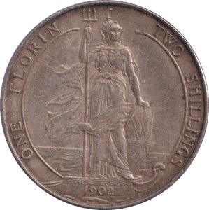 1902 FLORIN ( EF ) - FLORIN - Cambridgeshire Coins
