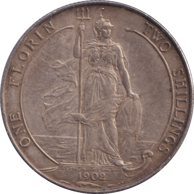 1902 FLORIN ( EF ) - FLORIN - Cambridgeshire Coins