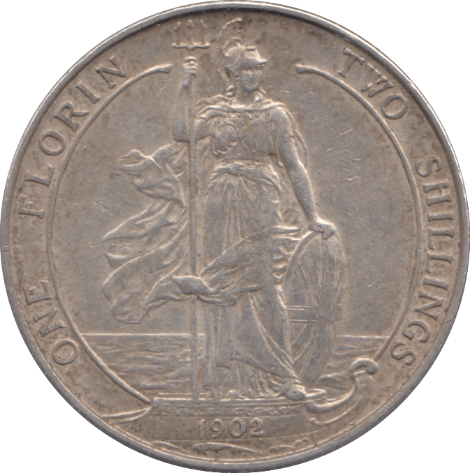 1902 FLORIN ( EF ) - FLORIN - Cambridgeshire Coins