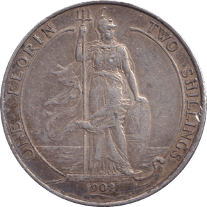 1902 FLORIN ( EF ) - FLORIN - Cambridgeshire Coins