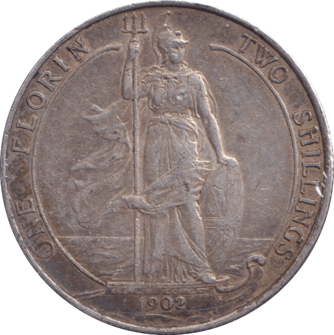 1902 FLORIN ( EF ) - FLORIN - Cambridgeshire Coins
