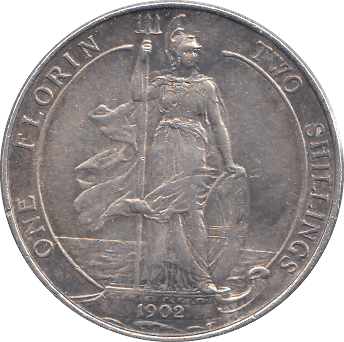 1902 FLORIN ( EF ) - FLORIN - Cambridgeshire Coins