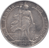 1902 FLORIN ( EF ) - FLORIN - Cambridgeshire Coins