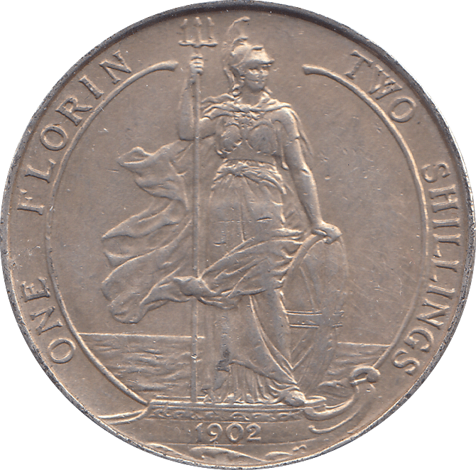 1902 FLORIN ( EF ) - FLORIN - Cambridgeshire Coins
